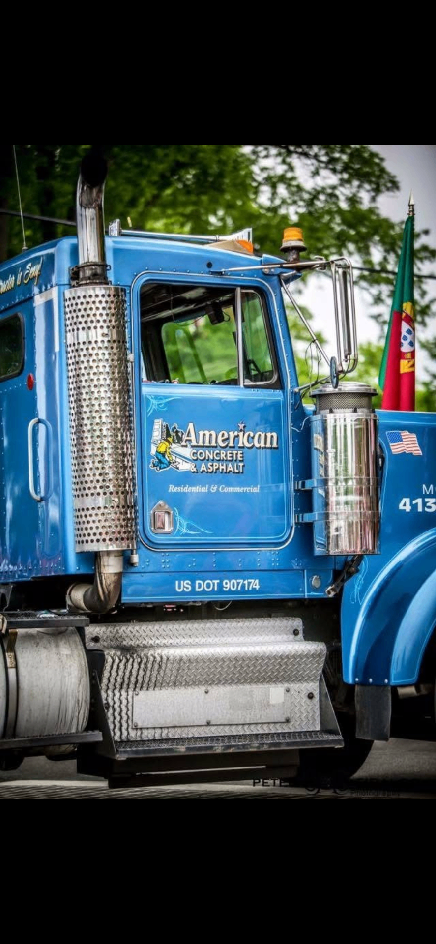American Concrete & Asphalt company truck